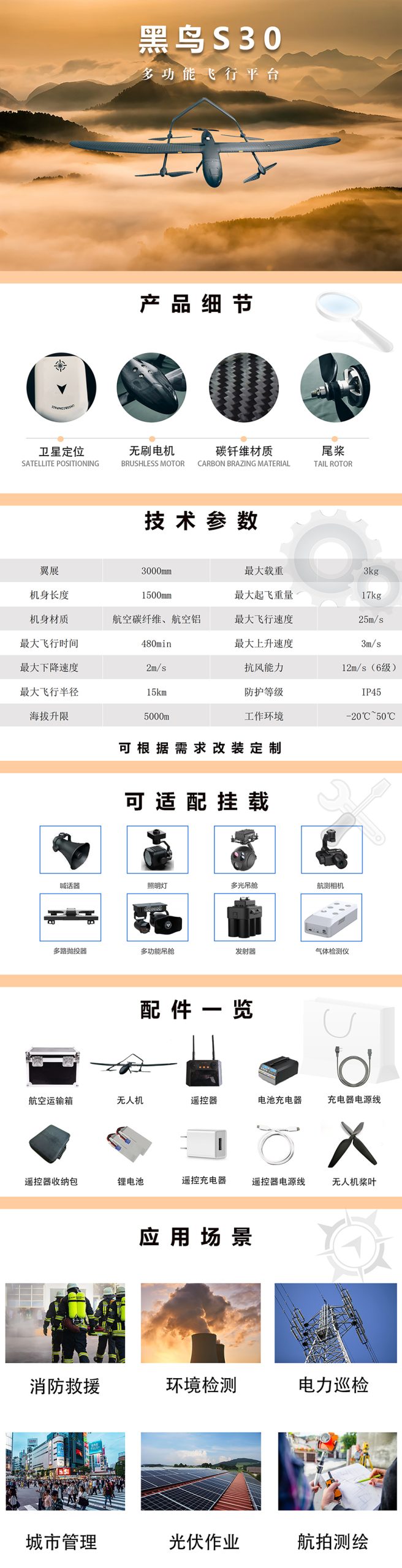 黑鳥S30無人機(jī)
