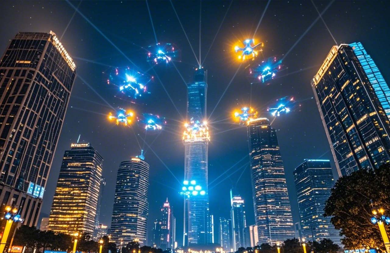 深圳無人機表演|當無人機編隊譜寫數(shù)字時代的星空詩章