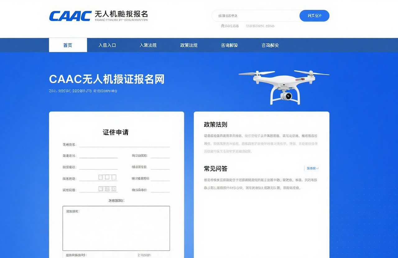 caac無(wú)人機(jī)執(zhí)照?qǐng)?bào)名官網(wǎng)|認(rèn)準(zhǔn)CAAC官方報(bào)名官網(wǎng)，正規(guī)飛行從這里起步！