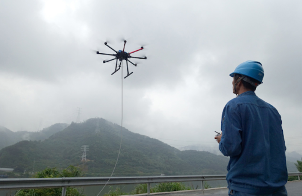 架線無人機|讓輸電線路架設更快、更安全